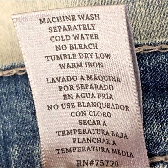 BKE Buckle Tyler Jean Shorts Mens Size 36 Blue Denim Embroidered Light Wash 12" - Picture 14 of 14